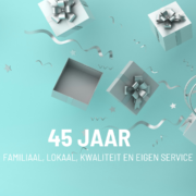 De Slaapboetiek 45 jaar – superkortingen De Slaapboetiek 45 jaar